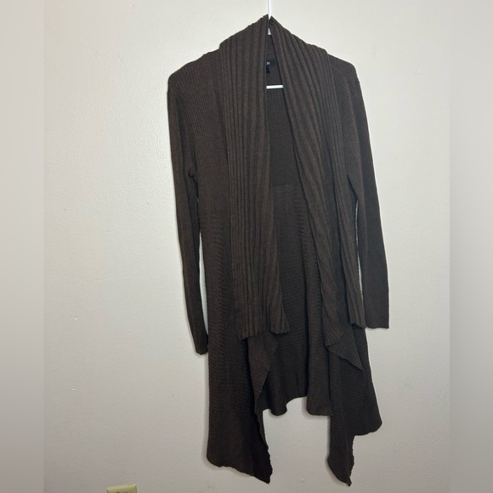 Apt. 9 Women's Brown Open Front Cardigan Size:L Brown color